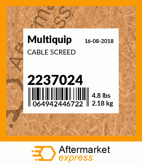 Spare part 2237024 + CABLE SCREED