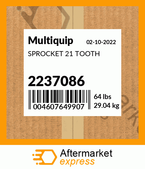 Spare part 2237086 + SPROCKET 21 TOOTH