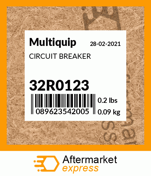 Spare part 32R0123 + CIRCUIT BREAKER