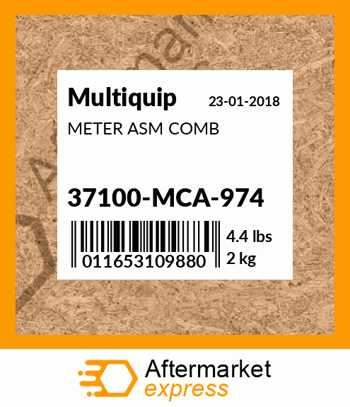 Spare part 37100-MCA-974 + METER ASM COMB