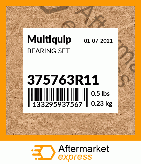 Spare part 375763R11 + BEARING SET