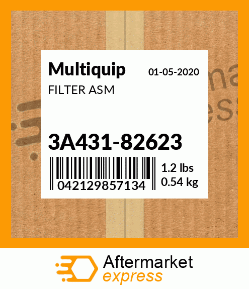 Spare part 3A431-82623 + FILTER ASM