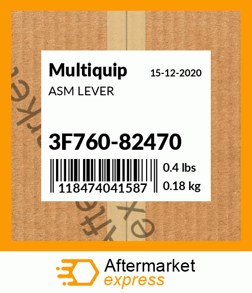 Spare part 3F760-82470 + ASM LEVER