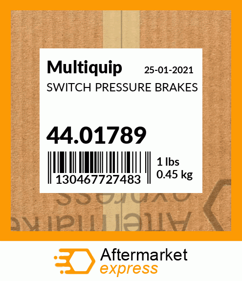 Spare part 44.01789 + SWITCH PRESSURE BRAKES