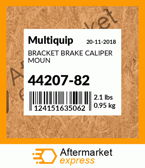 Spare part 44207-82 + BRACKET BRAKE CALIPER MOUN