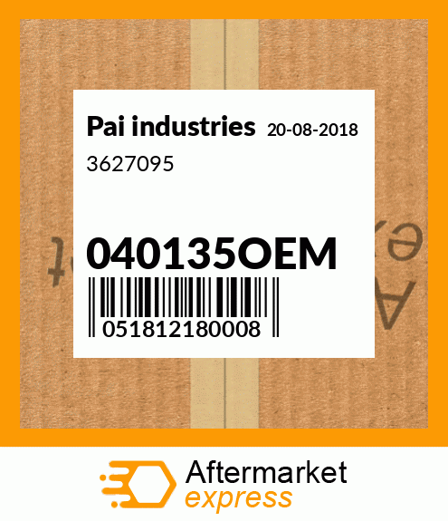 Spare part 040135OEM + 3627095