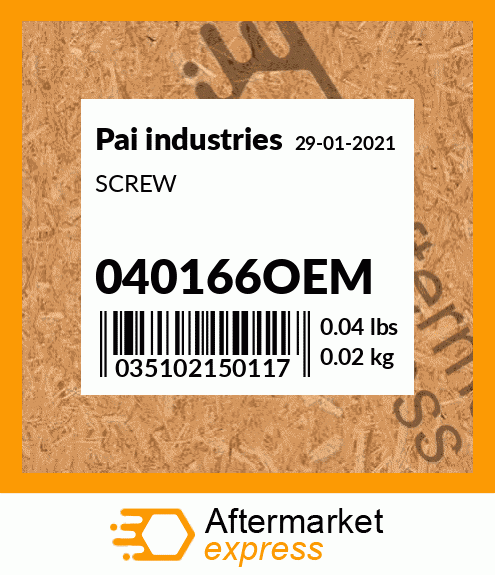 Spare part 040166OEM + SCREW