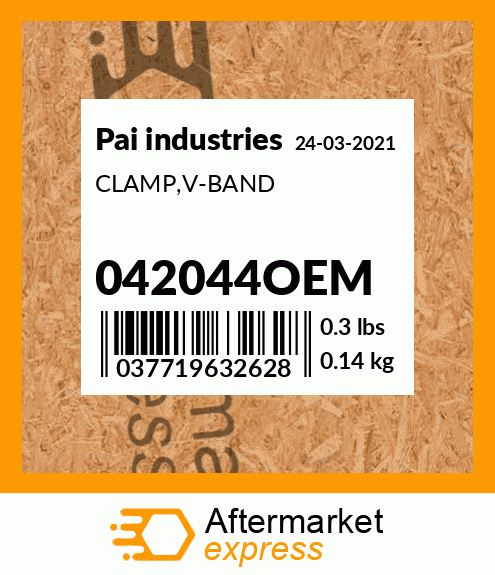 Spare part 042044OEM + CLAMP,V-BAND