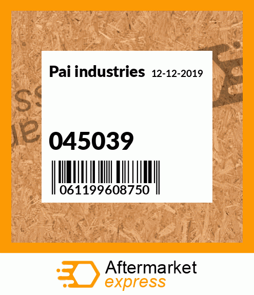 Spare part 045039 + 045039