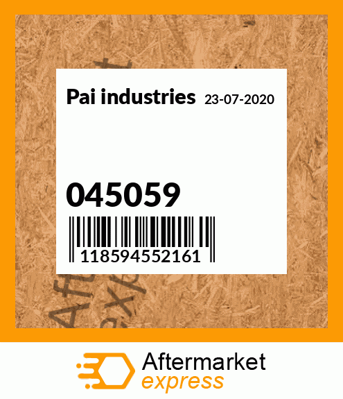 Spare part 045059 + 045059