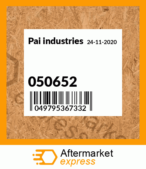 Spare part 050652 + 050652