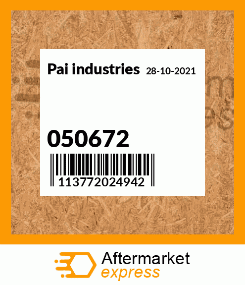 Spare part 050672 + 050672