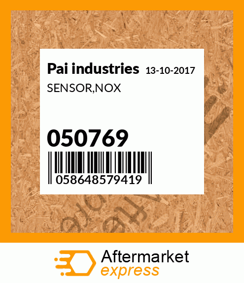 Spare part 050769 + SENSOR,NOX