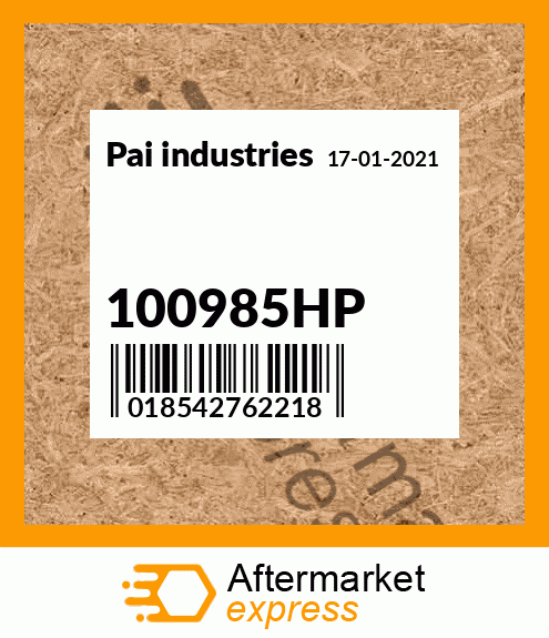 Spare part 100985HP + 100985HP