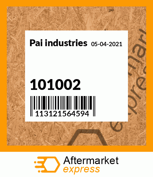 Spare part 101002 + 101002