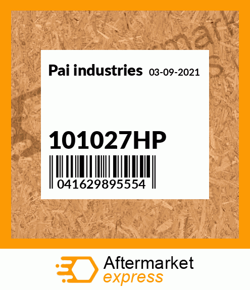 Spare part 101027HP + 101027HP