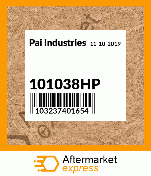 Spare part 101038HP + 101038HP