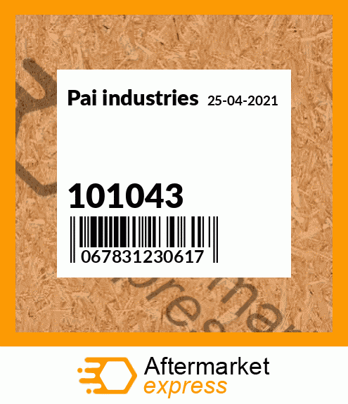 Spare part 101043 + 101043