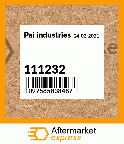 Spare part 111232 + 111232