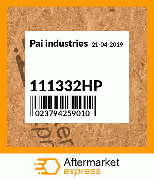 Spare part 111332HP + 111332HP