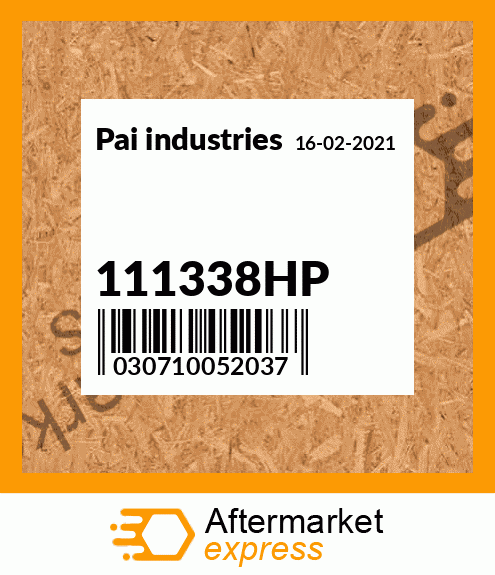 Spare part 111338HP + 111338HP