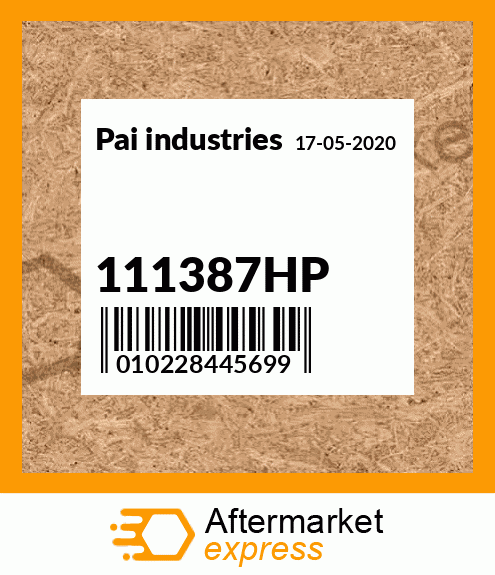 Spare part 111387HP + 111387HP