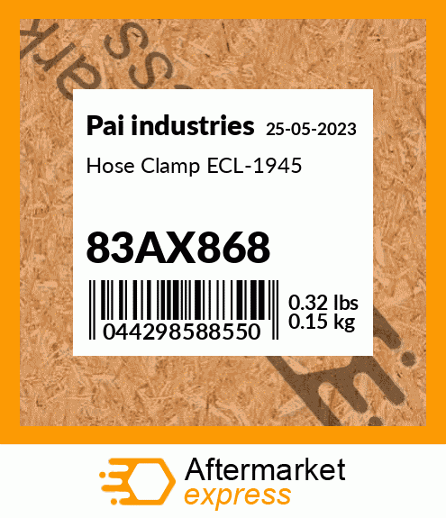 Hose Clamp ECL-1945 83AX868