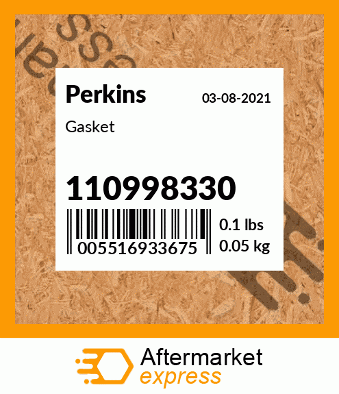 Spare part 110998330 + Gasket