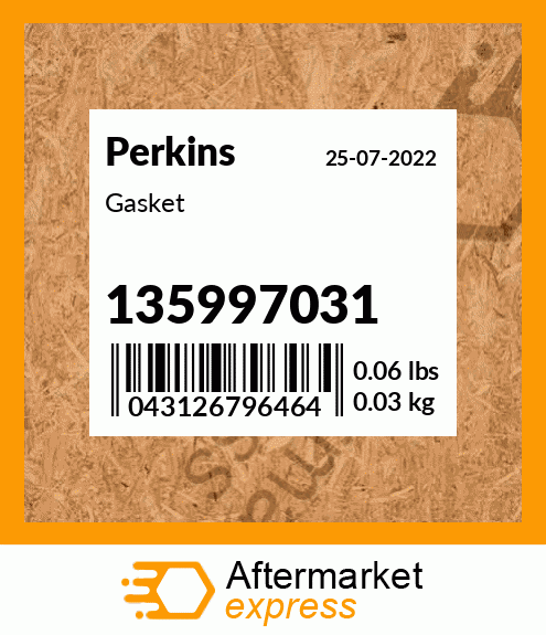 Spare part 135997031 + Gasket