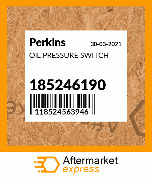 Spare part 185246190 + OIL PRESSURE SWITCH