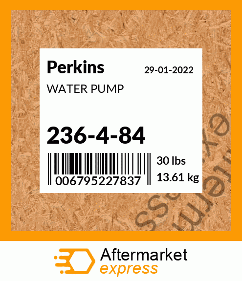 Spare part 236-4-84 + WATER PUMP