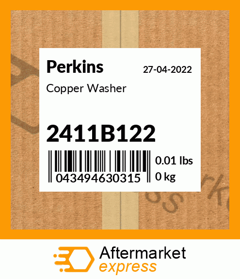 Spare part 2411B122 + Copper Washer