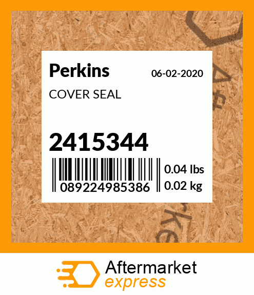 Spare part 2415344 + COVER SEAL