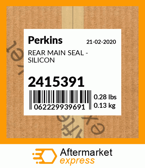 Spare part 2415391 + REAR MAIN SEAL - SILICON