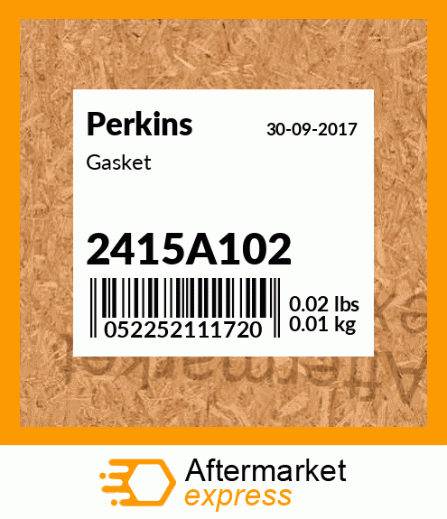 Spare part 2415A102 + Gasket