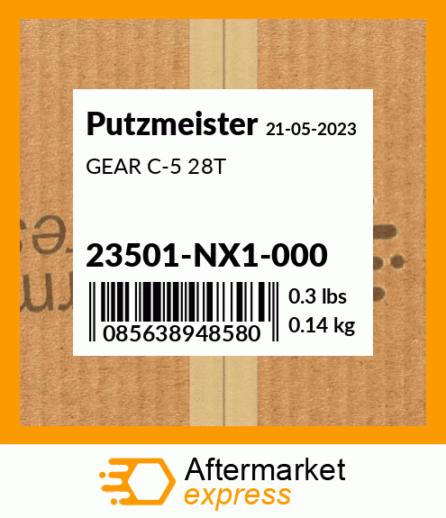 Spare part 23501-NX1-000 + GEAR C-5 28T