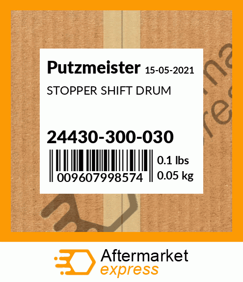 Spare part 24430-300-030 + STOPPER SHIFT DRUM