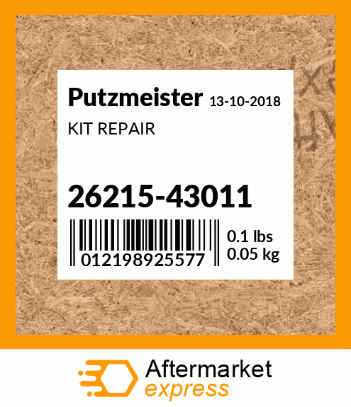 Spare part 26215-43011 + KIT REPAIR