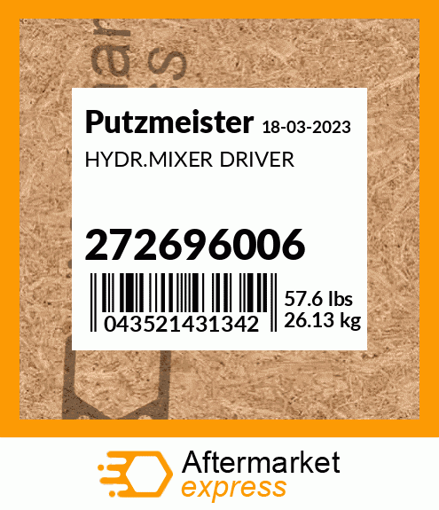 Spare part 272696006 + HYDR.MIXER DRIVER