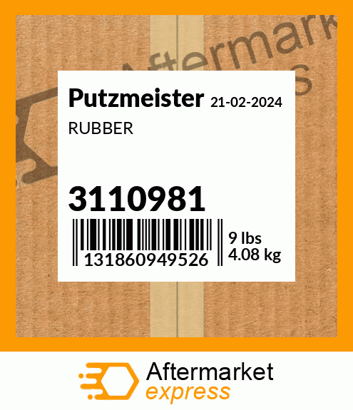 Spare part 3110981 + RUBBER