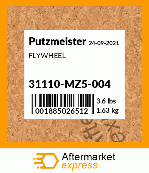 Spare part 31110-MZ5-004 + FLYWHEEL