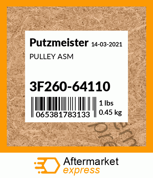 Spare part 3F260-64110 + PULLEY ASM