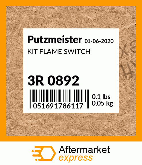 Spare part 3R 0892 + KIT FLAME SWITCH