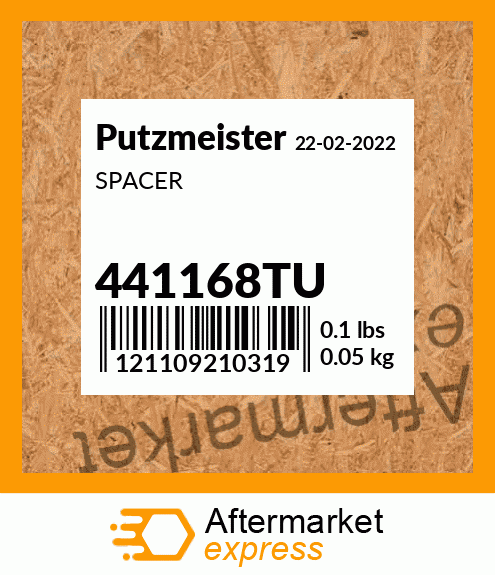 Spare part 441168TU + SPACER