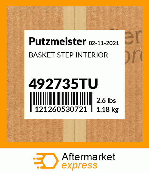 Spare part 492735TU + BASKET STEP INTERIOR