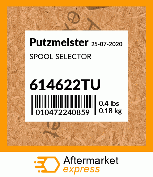 Spare part 614622TU + SPOOL SELECTOR