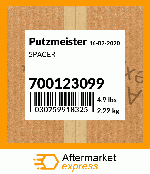 Spare part 700123099 + SPACER