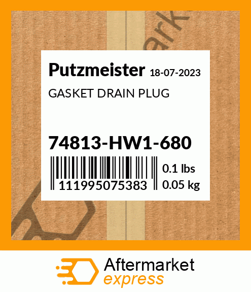 Spare part 74813-HW1-680 + GASKET DRAIN PLUG