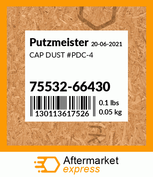 Spare part 75532-66430 + CAP DUST #PDC-4