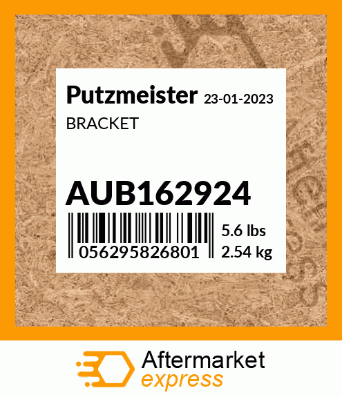 Spare part AUB162924 + BRACKET